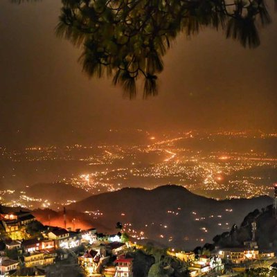 night view of. parwanu ( chandigarh) . from KASOLI❤