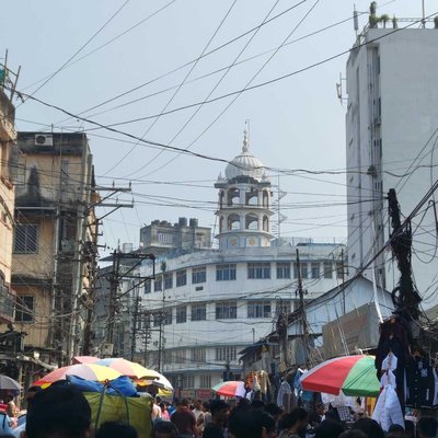 the hustle bustle of fancy bazar