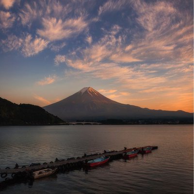 Sunset at Kawaguchiko 