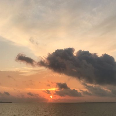 sunset di selat Malaka