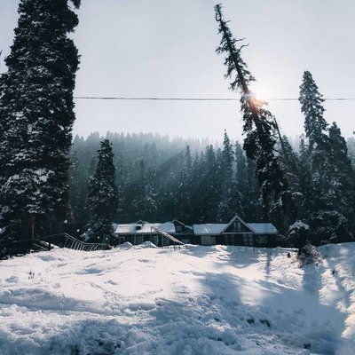 The Snow cover valley of Kashmir 