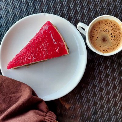 Cheesecake and Turkish coffee