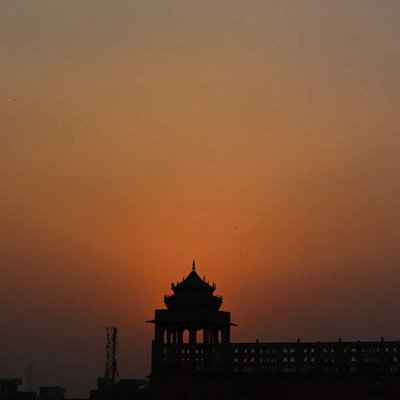 sunset at Hawa Mahal