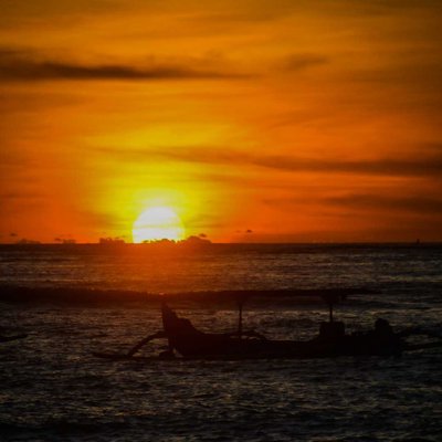 Sunset Pantai Jerman