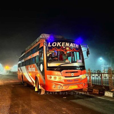 The SILIGURI Route Non AC Sleeper Bus 