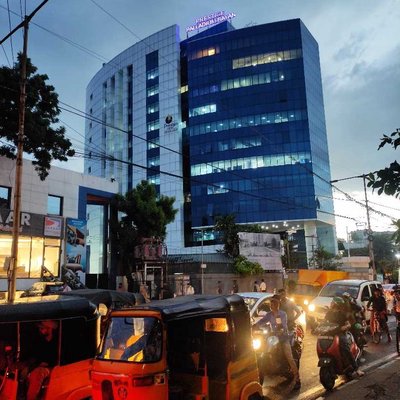 Busy chennai roads