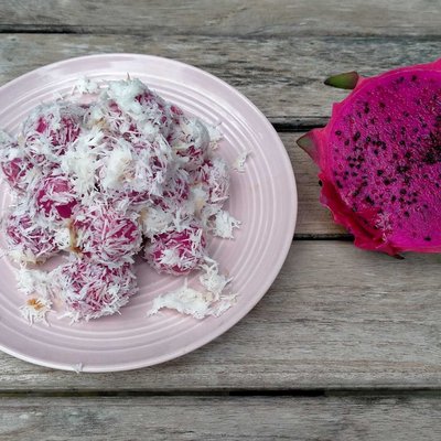 Klepon Buah Naga