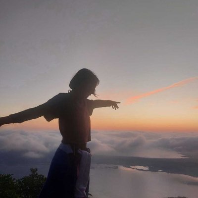 nascer do sol no Morro do Assobro