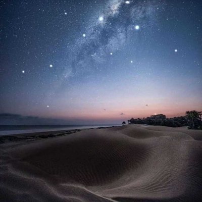 Langit Malam di Oetune Beach 