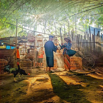 Foto konsep suasana pedesaan