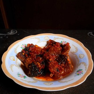 Belut goreng balado
