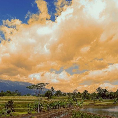 senja mendung