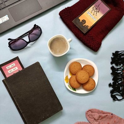 Winter themed flatlay ☺️
