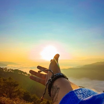 Sunrise at the top of Sagada