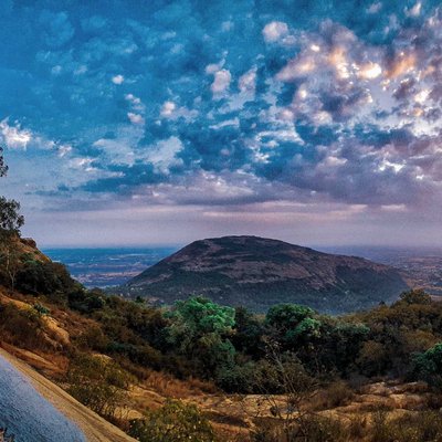sunset at Nandi hills 