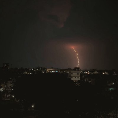 R.I.P. umbrella. Lightning strikes again.🤪  #shotoniphone