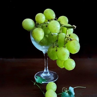 Buah anggur hijau tanpa biji