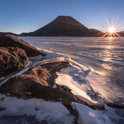 haruna lake at winter