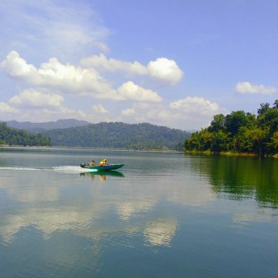 The man-made lake
