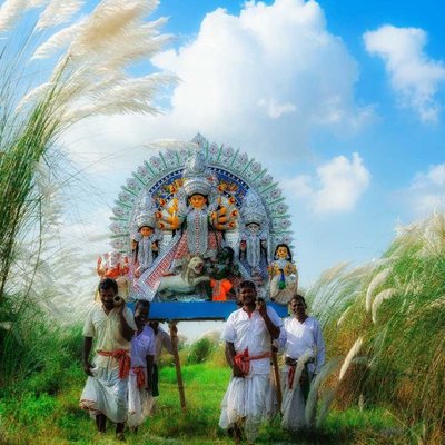 Arrival of Devi Durga