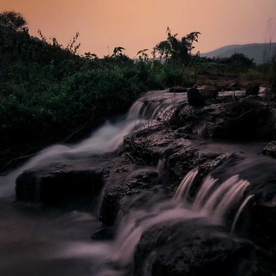 Flowing through the dense forest!!