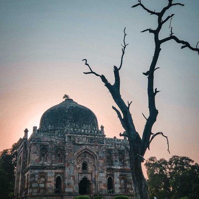 When architecture meets sunset