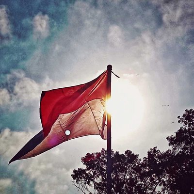 The Flag Fluttering