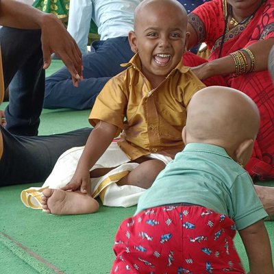 children with mother