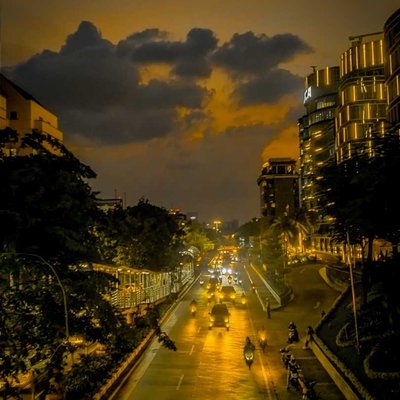 Suasana Malam Jakarta