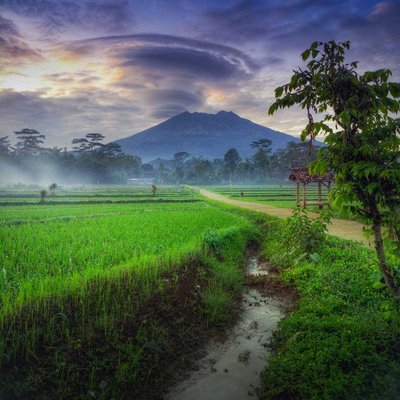 Mount Lawu & Lenticular Clouds