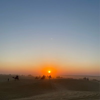 Beautiful Sunset from Sand Dunes