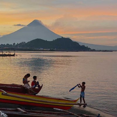 Sunset with the Majestic Mayon
