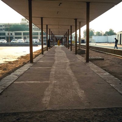the walking path