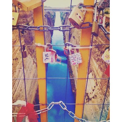 The Corinth Canal, Greece. 🇬🇷 “Don’t be afraid to rock the boat. If someone falls off boat, they weren’t meant to be in it.”⛵️⚓️