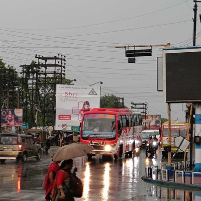 Busy in rains