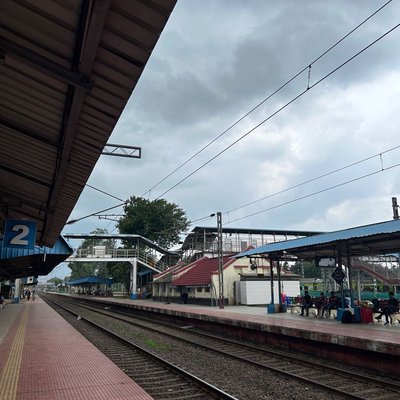 An Empty Rail Station