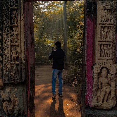 Lucknow zoo & ruined entrance