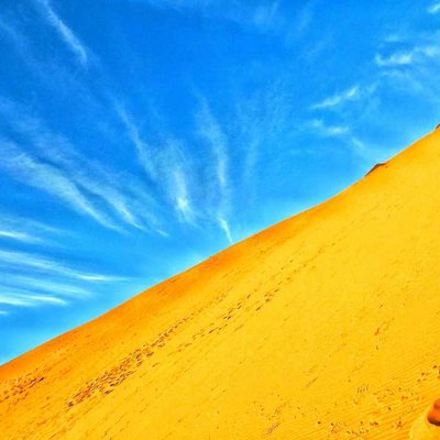 Las Dunas y el mar.