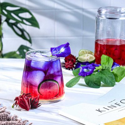 Es Teh rosella dan Telang