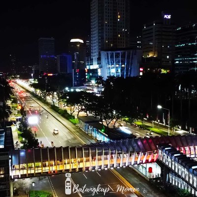 building at night
