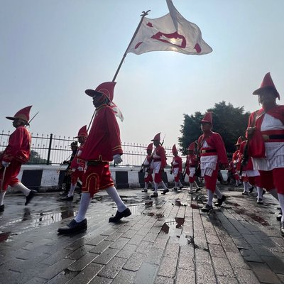Arak-arakan Bregada Kraton Kesultanan Yogyakarta pada acara Grebeg Besar Idul Adha 2024 di Yogyakarta