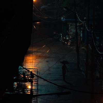 Rainy Street from Bengaluru