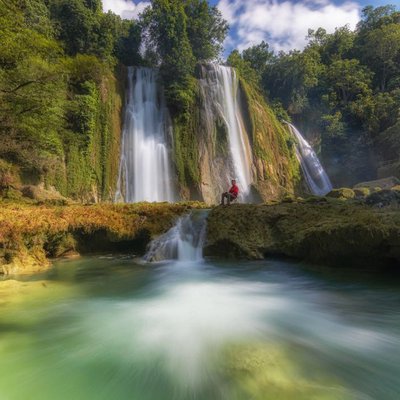 Cikaso Waterfall View Scenery
