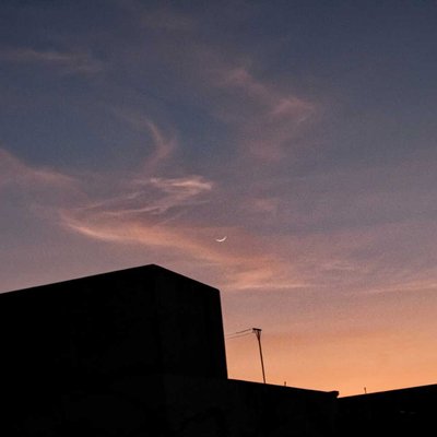 The moon before morning🌙
