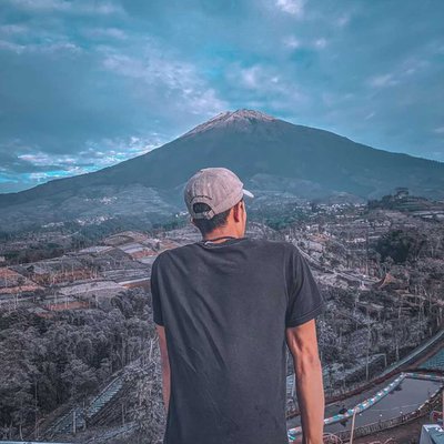 pemandangan gunung sumbing