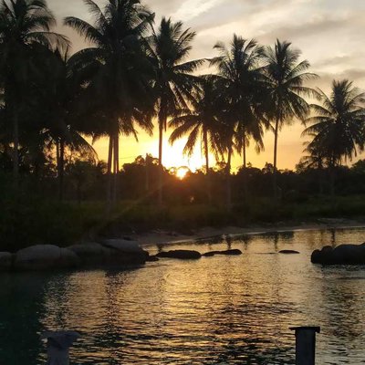 Sunset di pantai cemaga
