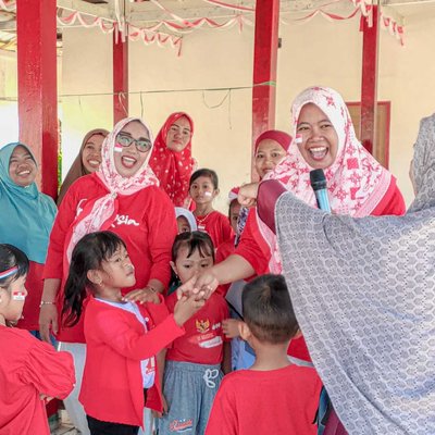 keseruan lomba anak2 TK dalam rangka HUT RI ke-78