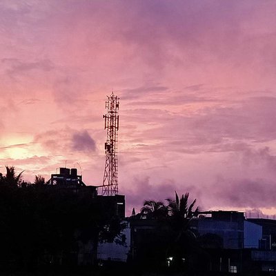 pink sky 💙💗