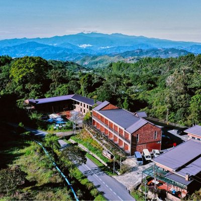 Drone view from Campsite: Komfy Kundasang, Sabah