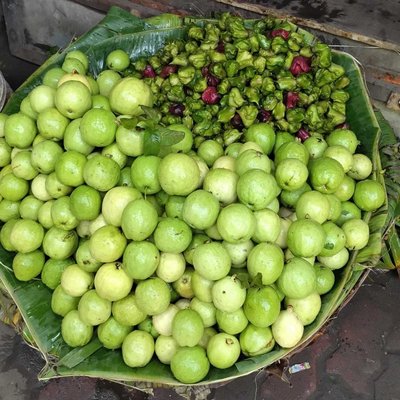 Fresh Fruits at Naihati Jn. Station in Kolkata